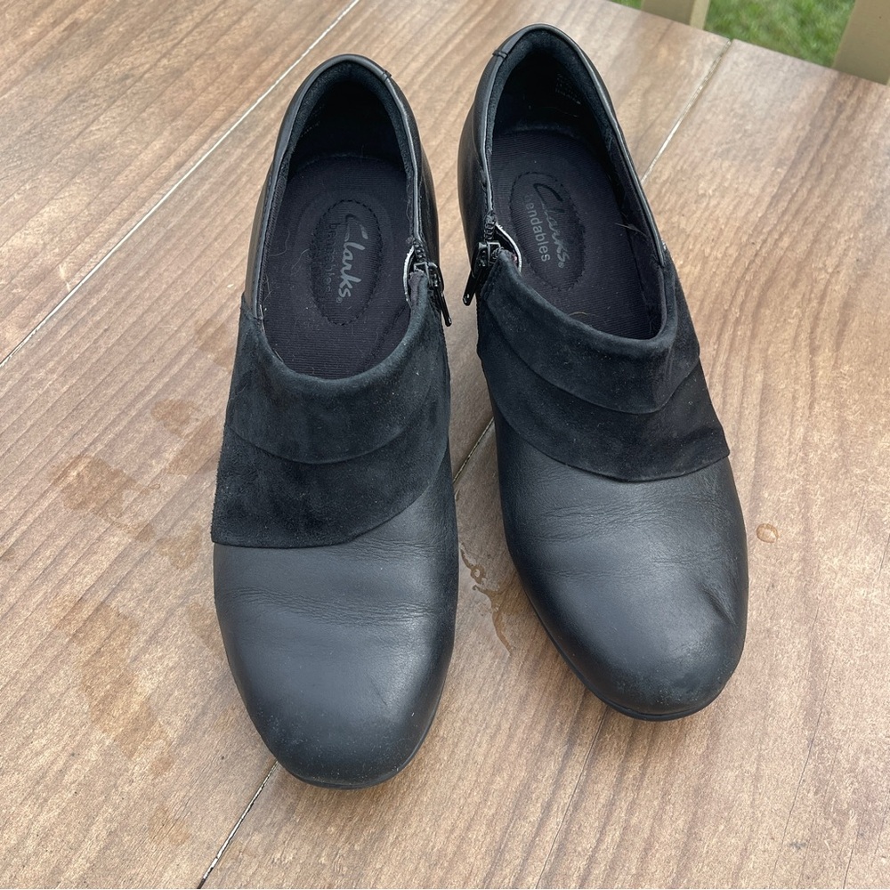 Clarks Women's Black Ankle Booties